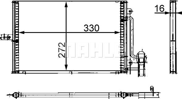 MAHLE AC 317 000S - Lauhdutin, ilmastointilaite inparts.fi