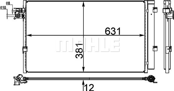 MAHLE AC 38 000P - Lauhdutin, ilmastointilaite inparts.fi