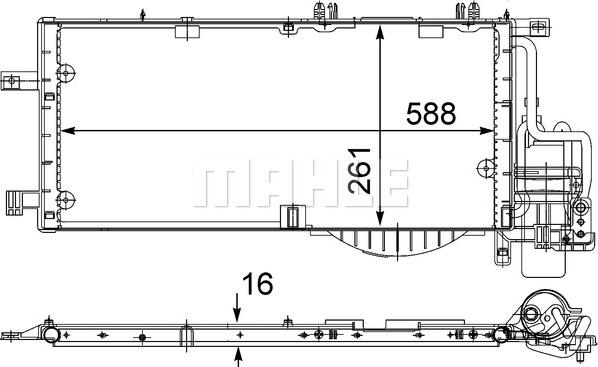 MAHLE AC 336 000S - Lauhdutin, ilmastointilaite inparts.fi