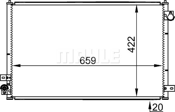 MAHLE AC 338 001S - Lauhdutin, ilmastointilaite inparts.fi