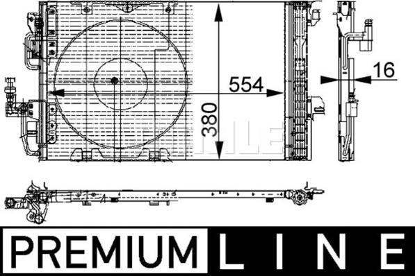 MAHLE AC 337 000P - Lauhdutin, ilmastointilaite inparts.fi