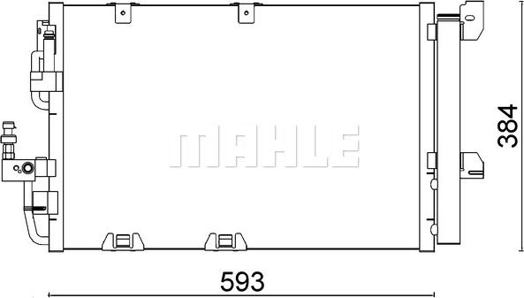 MAHLE AC 337 000S - Lauhdutin, ilmastointilaite inparts.fi