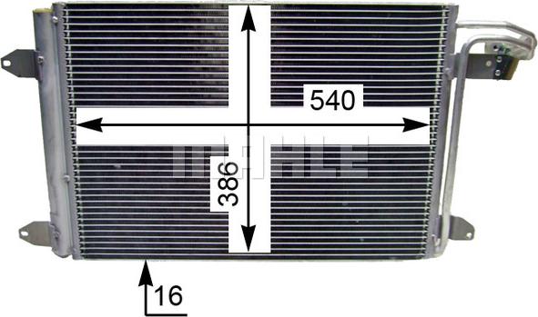 MAHLE AC 324 000S - Lauhdutin, ilmastointilaite inparts.fi