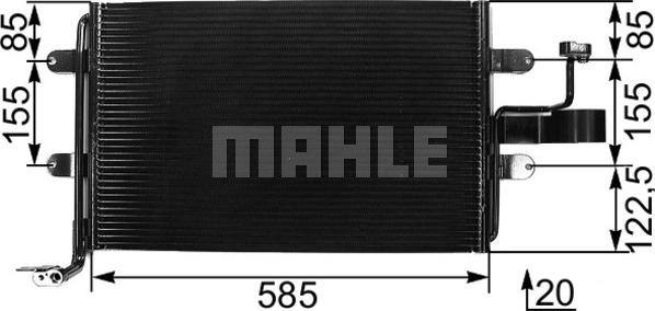 MAHLE AC 326 000S - Lauhdutin, ilmastointilaite inparts.fi