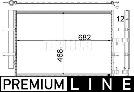 MAHLE AC 32 000P - Lauhdutin, ilmastointilaite inparts.fi