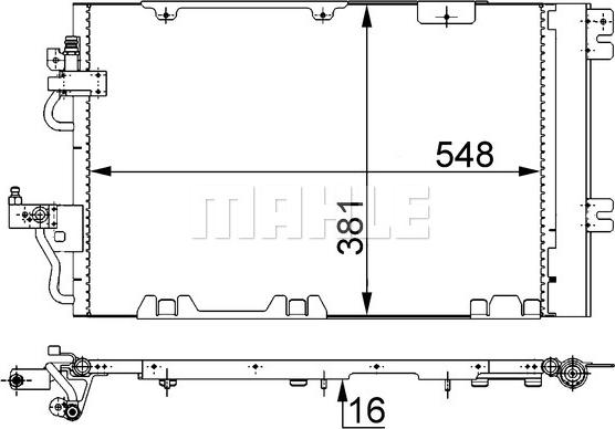 MAHLE AC 375 000S - Lauhdutin, ilmastointilaite inparts.fi