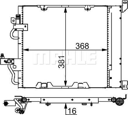 MAHLE AC 376 000S - Lauhdutin, ilmastointilaite inparts.fi