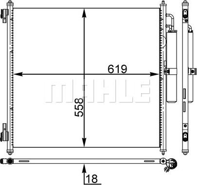 MAHLE AC 37 000S - Lauhdutin, ilmastointilaite inparts.fi