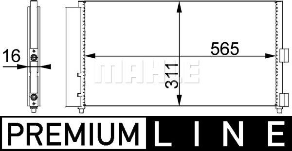 MAHLE AC 372 000P - Lauhdutin, ilmastointilaite inparts.fi