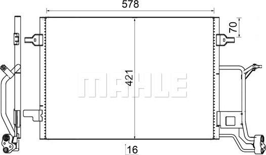 MAHLE AC 242 000S - Lauhdutin, ilmastointilaite inparts.fi