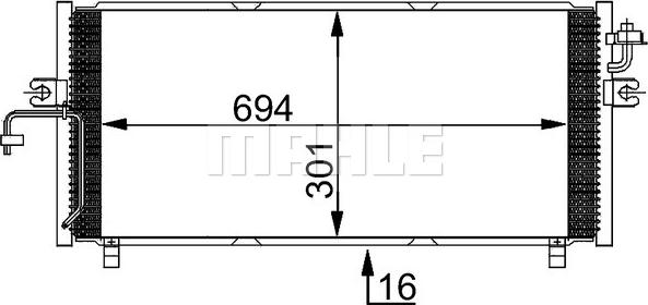 MAHLE AC 247 000S - Lauhdutin, ilmastointilaite inparts.fi