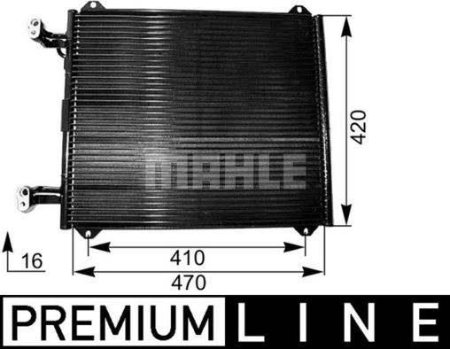 MAHLE AC 251 000P - Lauhdutin, ilmastointilaite inparts.fi