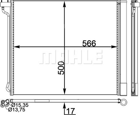 MAHLE AC 269 000P - Lauhdutin, ilmastointilaite inparts.fi