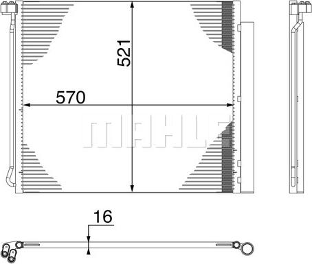 MAHLE AC 269 000S - Lauhdutin, ilmastointilaite inparts.fi