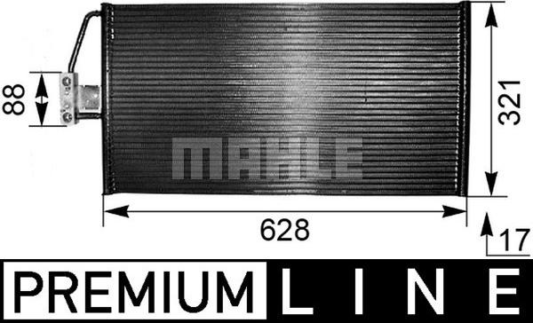 MAHLE AC 266 000P - Lauhdutin, ilmastointilaite inparts.fi