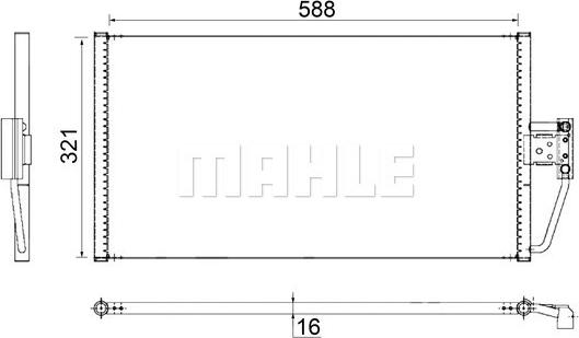 MAHLE AC 266 000S - Lauhdutin, ilmastointilaite inparts.fi