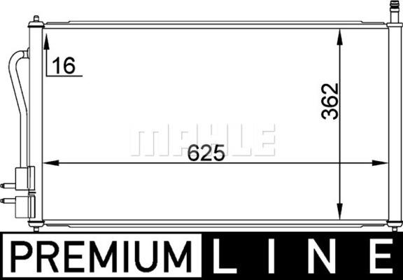 MAHLE AC 218 000P - Lauhdutin, ilmastointilaite inparts.fi