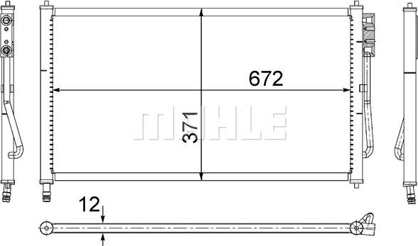 MAHLE AC 218 000S - Lauhdutin, ilmastointilaite inparts.fi