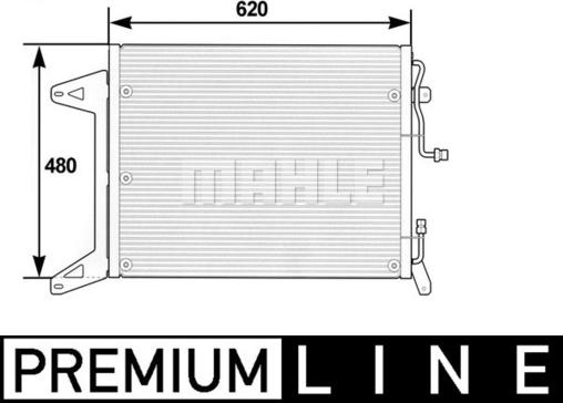 MAHLE AC 280 000P - Lauhdutin, ilmastointilaite inparts.fi