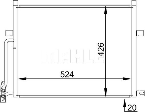 MAHLE AC 234 001S - Lauhdutin, ilmastointilaite inparts.fi