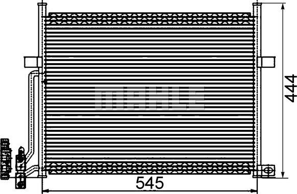 MAHLE AC 234 002S - Lauhdutin, ilmastointilaite inparts.fi