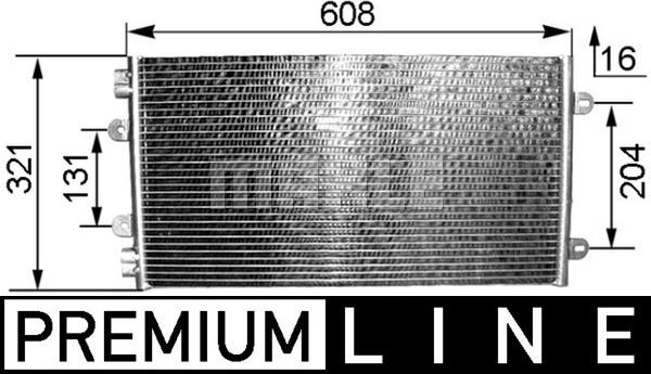 MAHLE AC 236 000P - Lauhdutin, ilmastointilaite inparts.fi