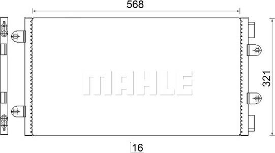 MAHLE AC 236 000S - Lauhdutin, ilmastointilaite inparts.fi