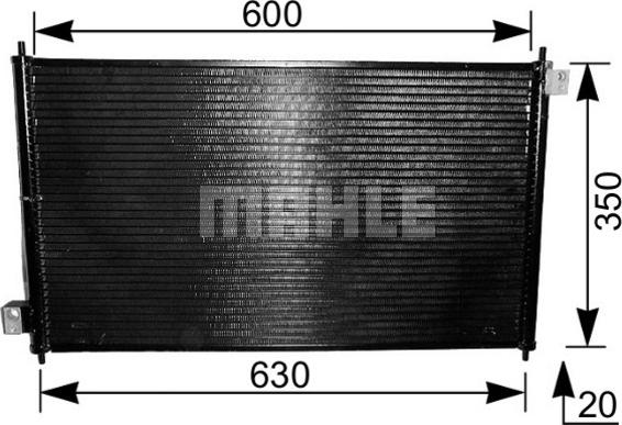 MAHLE AC 232 000S - Lauhdutin, ilmastointilaite inparts.fi