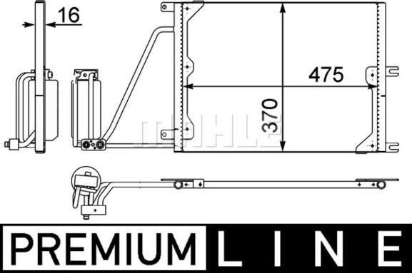 MAHLE AC 226 000P - Lauhdutin, ilmastointilaite inparts.fi