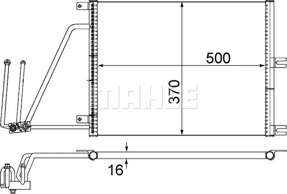 MAHLE AC 226 000S - Lauhdutin, ilmastointilaite inparts.fi