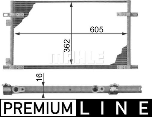 MAHLE AC 278 000P - Lauhdutin, ilmastointilaite inparts.fi