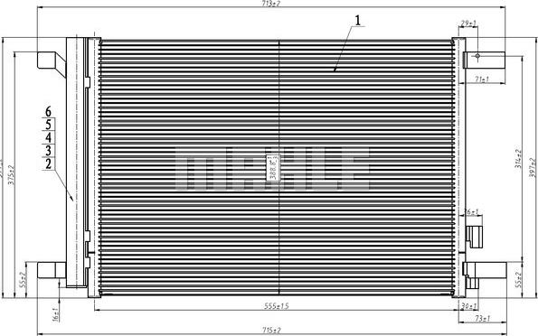 MAHLE AC 272 000S - Lauhdutin, ilmastointilaite inparts.fi