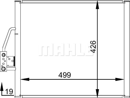 MAHLE AC 277 000S - Lauhdutin, ilmastointilaite inparts.fi