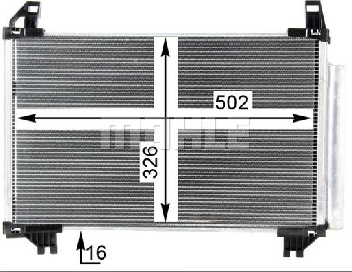 MAHLE AC 793 000P - Lauhdutin, ilmastointilaite inparts.fi