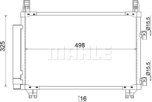 MAHLE AC 793 000S - Lauhdutin, ilmastointilaite inparts.fi