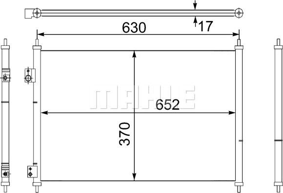 MAHLE AC 755 000S - Lauhdutin, ilmastointilaite inparts.fi