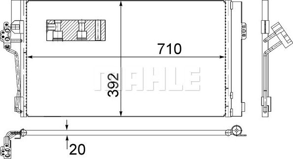 MAHLE AC 762 000S - Lauhdutin, ilmastointilaite inparts.fi