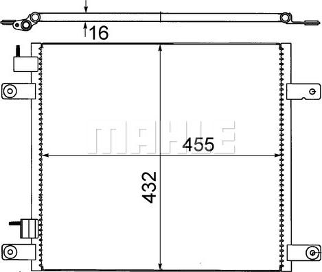 MAHLE AC 705 000S - Lauhdutin, ilmastointilaite inparts.fi