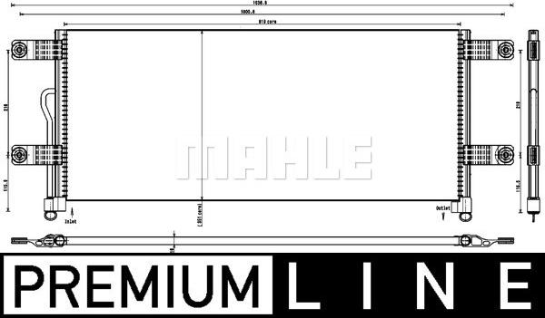 MAHLE AC 784 000P - Lauhdutin, ilmastointilaite inparts.fi