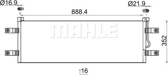 MAHLE AC 784 000S - Lauhdutin, ilmastointilaite inparts.fi