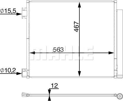 MAHLE AC 78 000S - Lauhdutin, ilmastointilaite inparts.fi