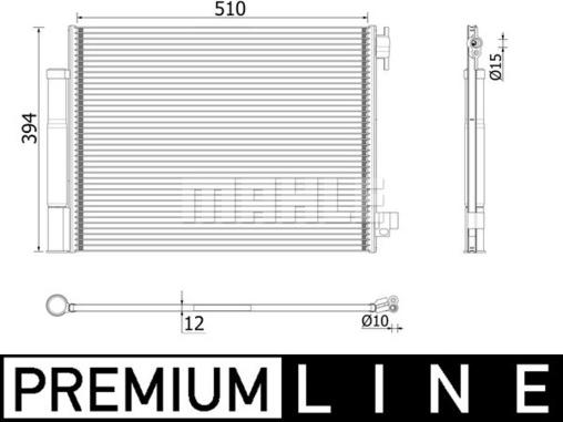 MAHLE AC 73 000P - Lauhdutin, ilmastointilaite inparts.fi