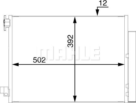 MAHLE AC 73 000S - Lauhdutin, ilmastointilaite inparts.fi