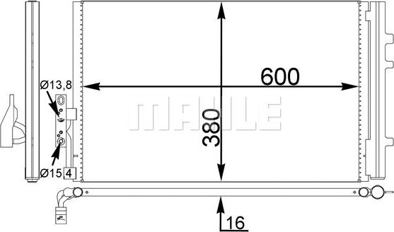 MAHLE AC 778 000S - Lauhdutin, ilmastointilaite inparts.fi