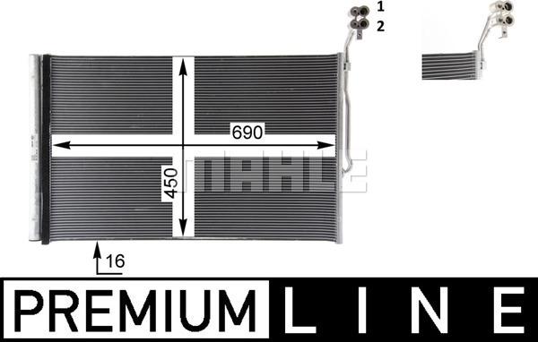 MAHLE AC 777 000P - Lauhdutin, ilmastointilaite inparts.fi