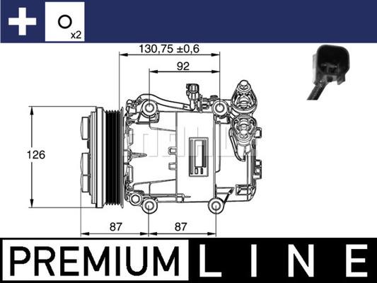 MAHLE ACP 54 000P - Kompressori, ilmastointilaite inparts.fi