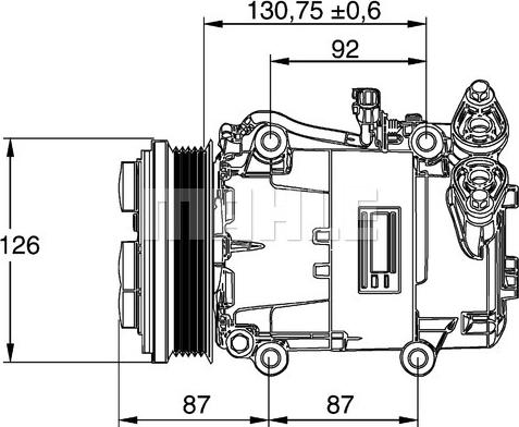 MAHLE ACP 54 000P - Kompressori, ilmastointilaite inparts.fi