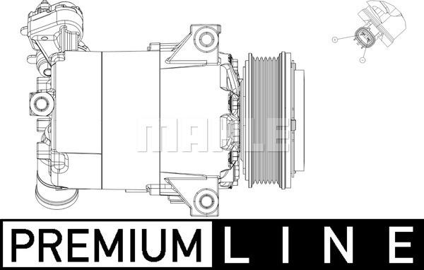 MAHLE ACP 556 000P - Kompressori, ilmastointilaite inparts.fi