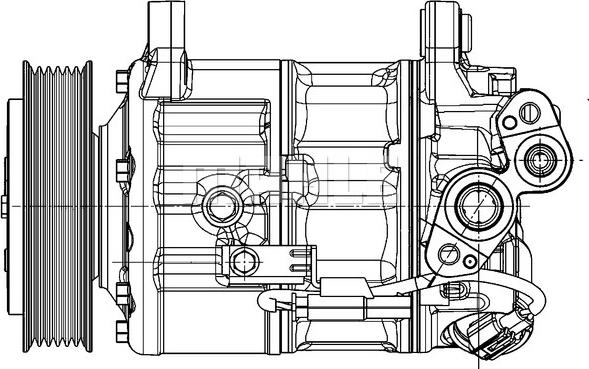 MAHLE ACP 600 000P - Kompressori, ilmastointilaite inparts.fi