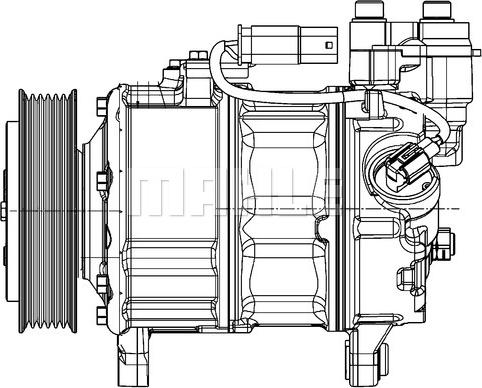 MAHLE ACP 600 000P - Kompressori, ilmastointilaite inparts.fi